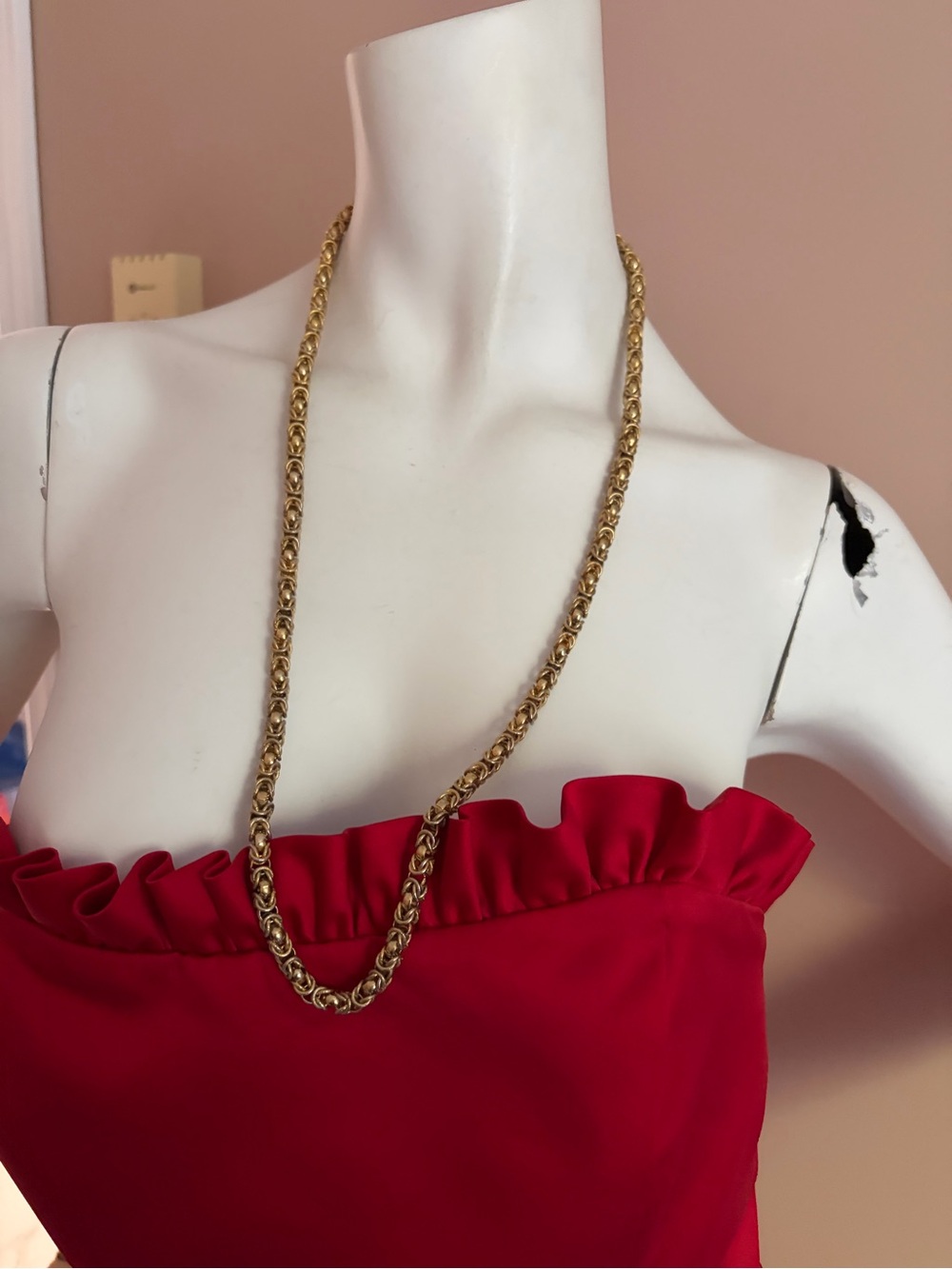 Gold ESSEN Byzantine Chain Necklace - Women Jewelry